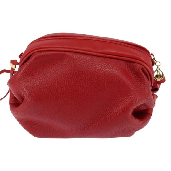 GUCCI Shoulder Bag Leather Red Gold 007 115 5770 Auth BA7131 - Picture 3 of 16